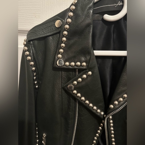 Bythenamesake custom studded leather  jacket - Picture 3 of 8